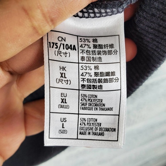 Disney Parks Gray Front Zipper Closure Sweater Size Large - Picture 7 of 8